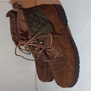 Polo Ralph Lauren Rupert boots snuff brown and olive men's 10.5 D